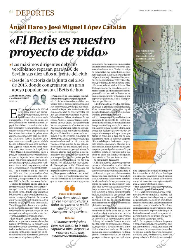 ABC SEVILLA 22-09-2025 página 64