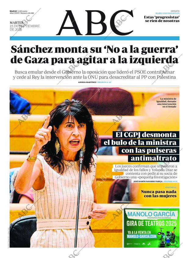 ABC MADRID 23-09-2025 página 1
