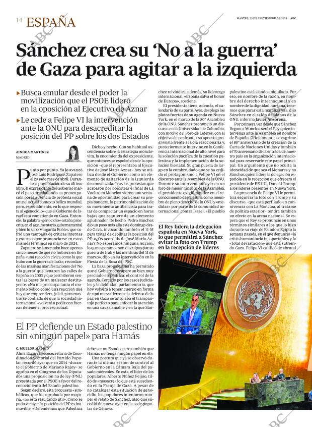 ABC MADRID 23-09-2025 página 14