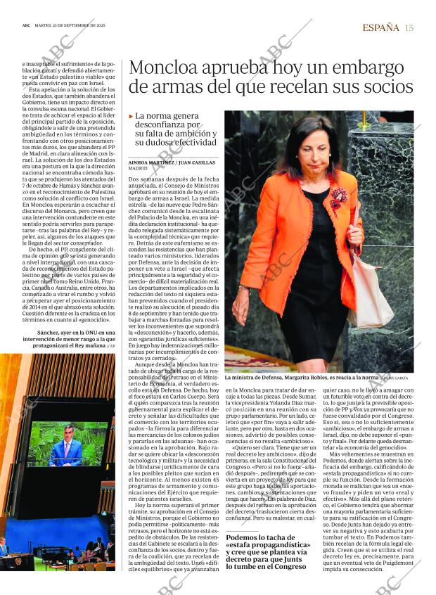 ABC MADRID 23-09-2025 página 15