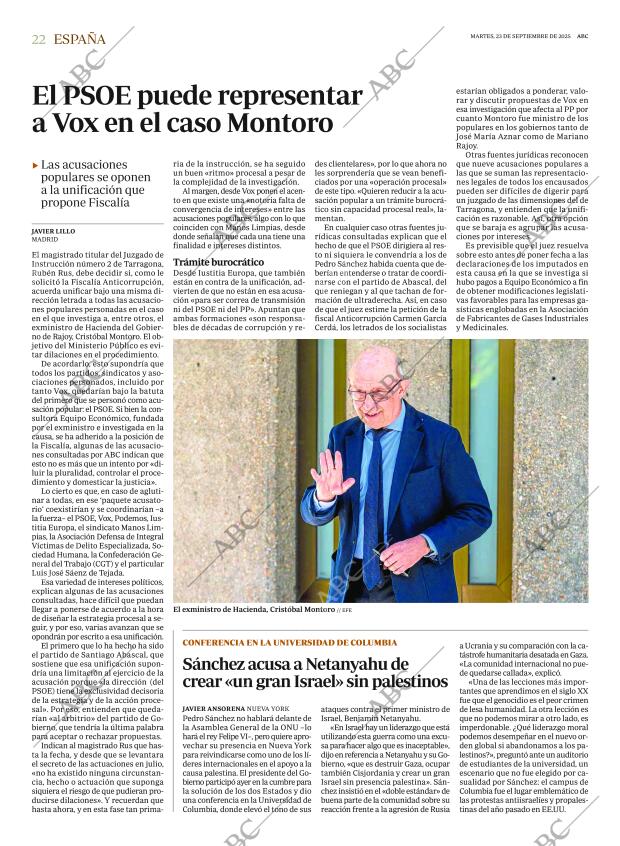 ABC MADRID 23-09-2025 página 22