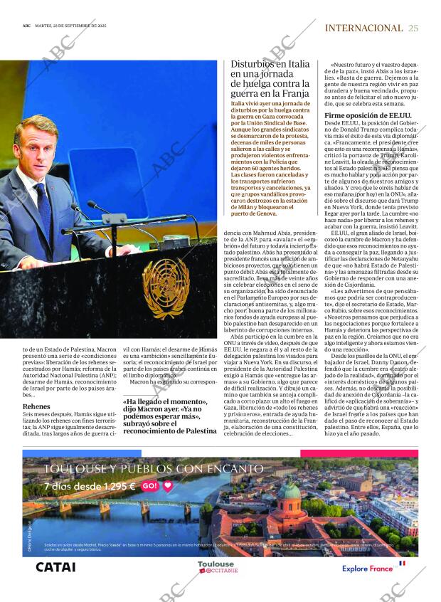 ABC MADRID 23-09-2025 página 25