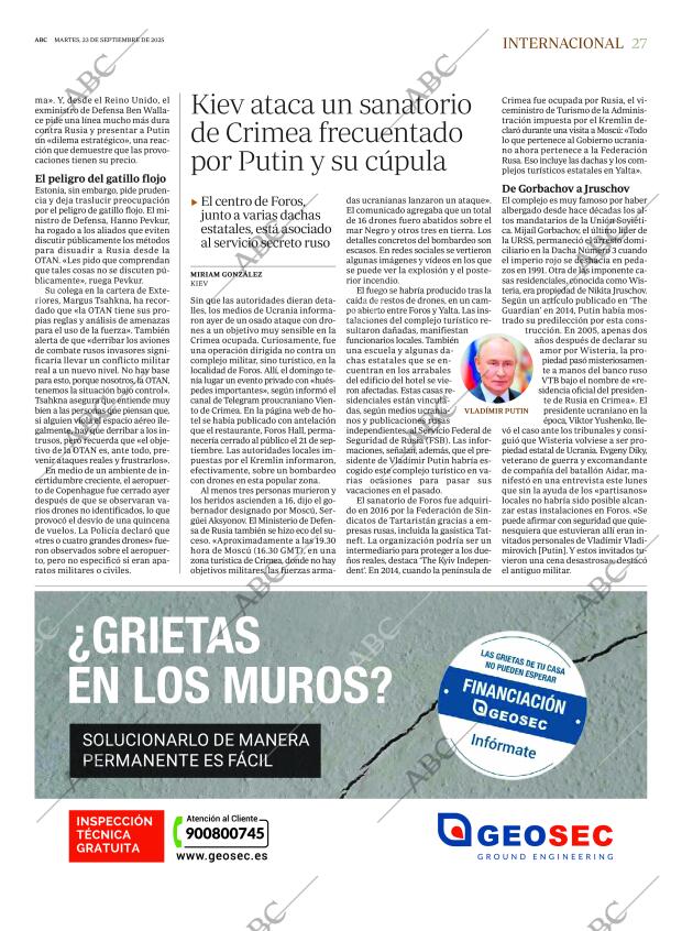ABC MADRID 23-09-2025 página 27