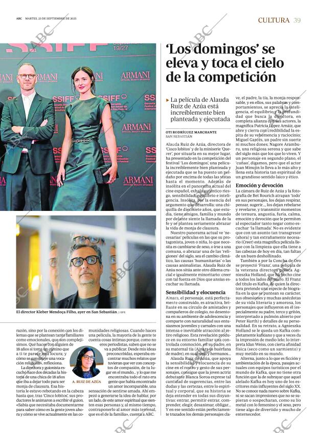 ABC MADRID 23-09-2025 página 39