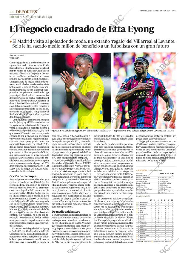 ABC MADRID 23-09-2025 página 44