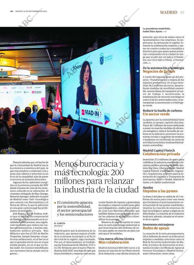 ABC MADRID 23-09-2025 página 49