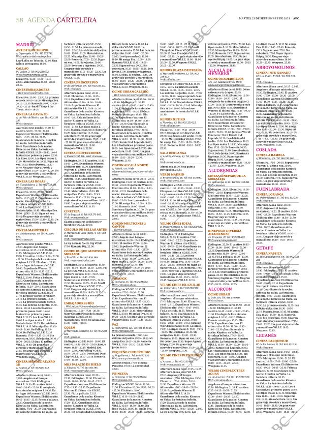ABC MADRID 23-09-2025 página 58
