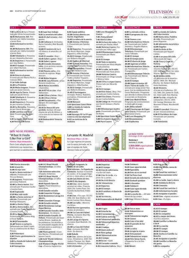 ABC MADRID 23-09-2025 página 63