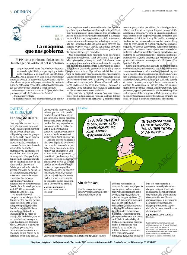ABC MADRID 23-09-2025 página 8