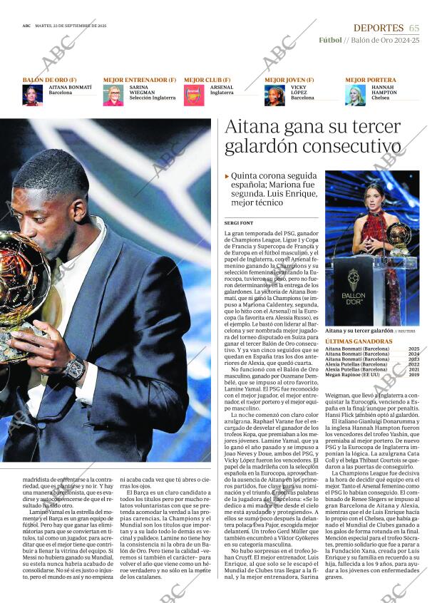 ABC SEVILLA 23-09-2025 página 65