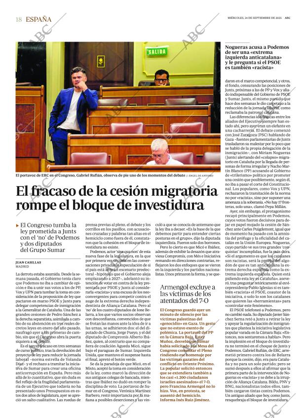 ABC MADRID 24-09-2025 página 18