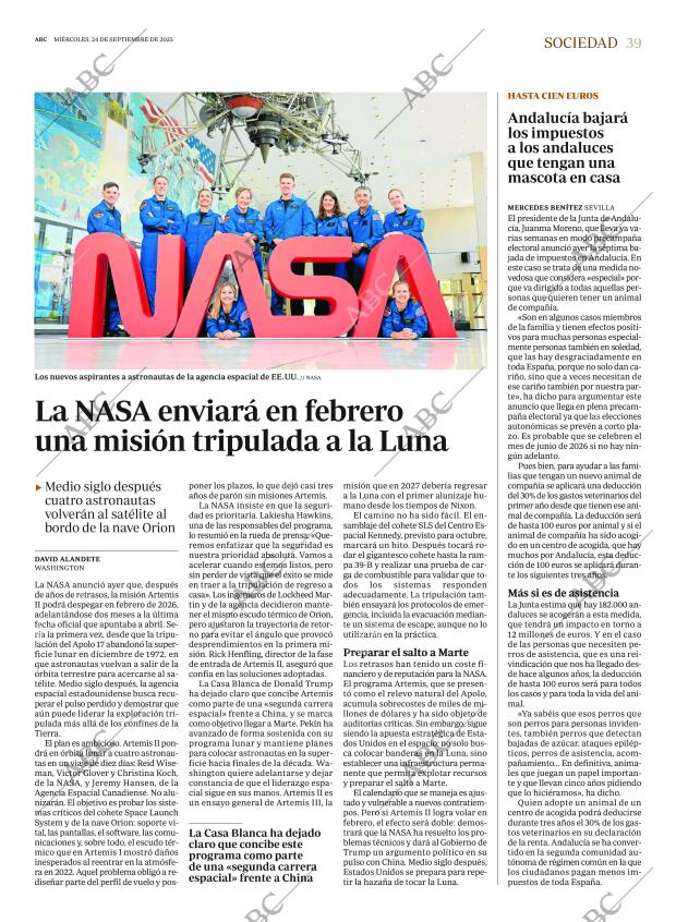 ABC MADRID 24-09-2025 página 39