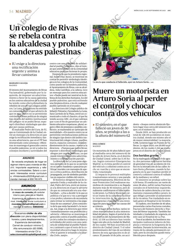 ABC MADRID 24-09-2025 página 54