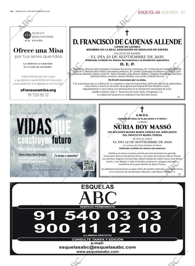 ABC MADRID 24-09-2025 página 57