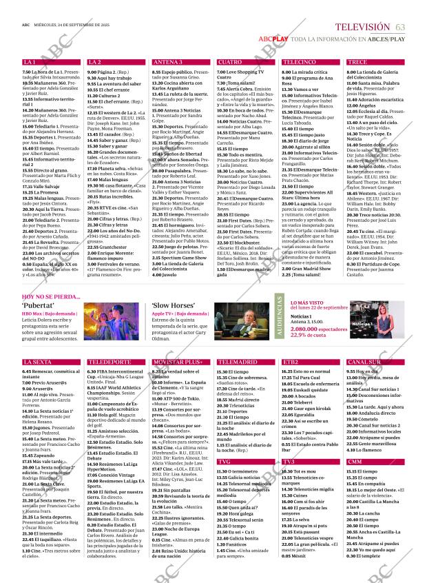 ABC MADRID 24-09-2025 página 63