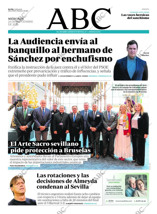 ABC SEVILLA 24-09-2025 página 1