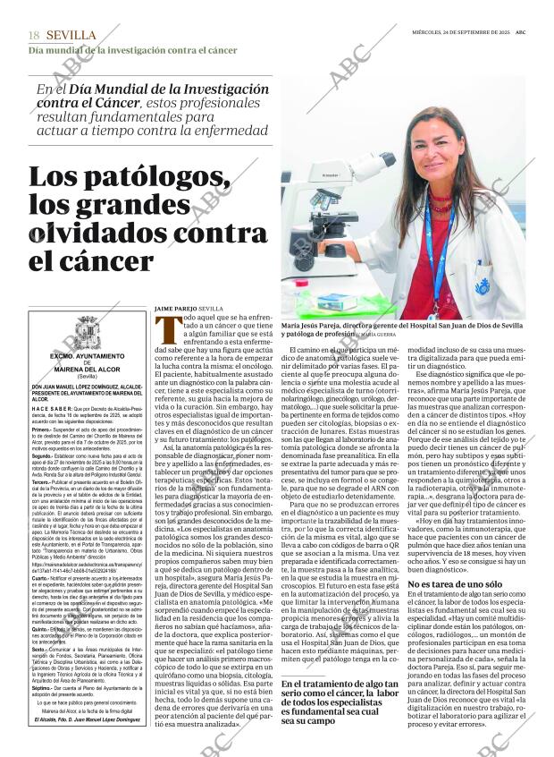 ABC SEVILLA 24-09-2025 página 18