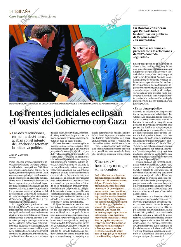 ABC MADRID 25-09-2025 página 14