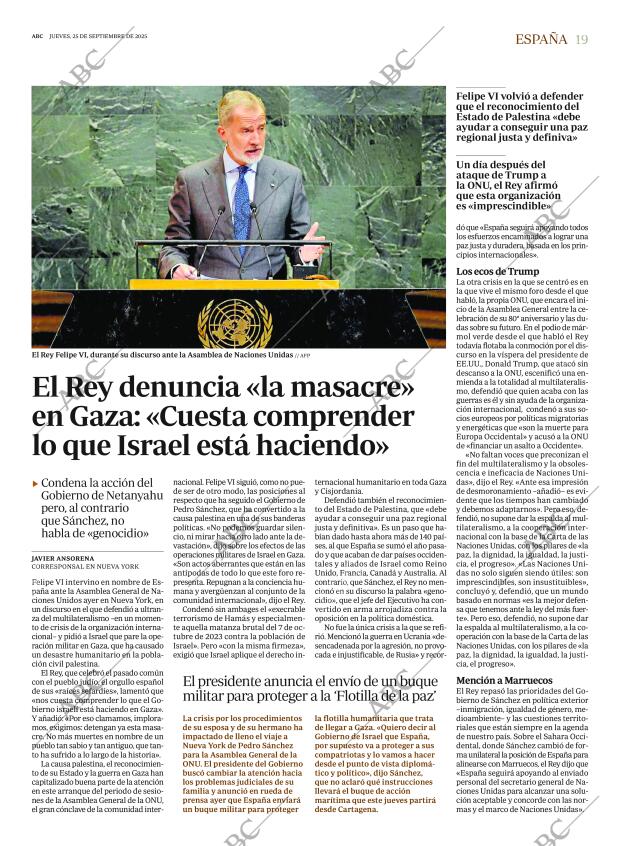 ABC MADRID 25-09-2025 página 19