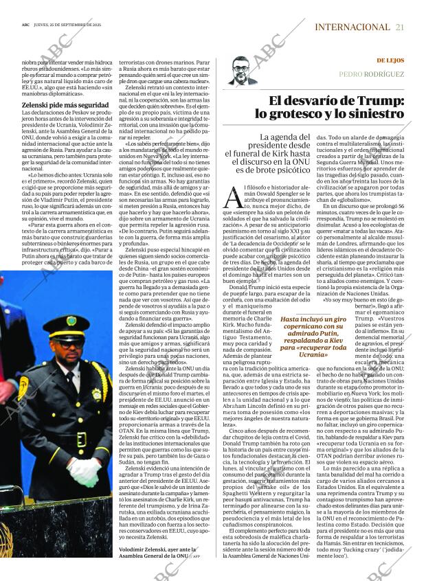 ABC MADRID 25-09-2025 página 21