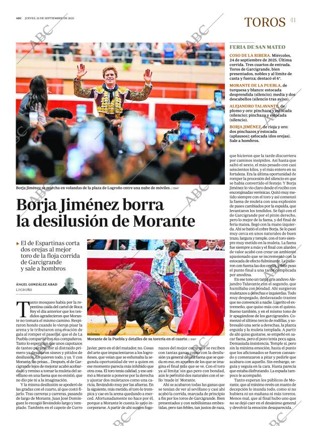 ABC MADRID 25-09-2025 página 41