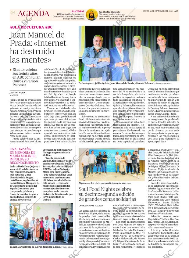 ABC MADRID 25-09-2025 página 54