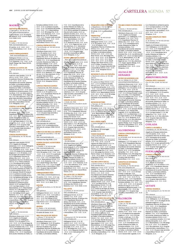 ABC MADRID 25-09-2025 página 57