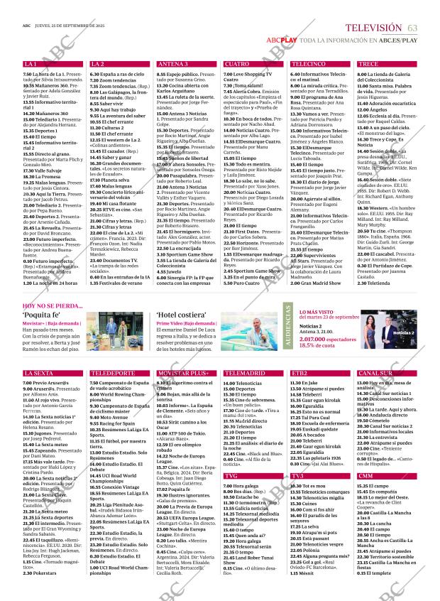 ABC MADRID 25-09-2025 página 63