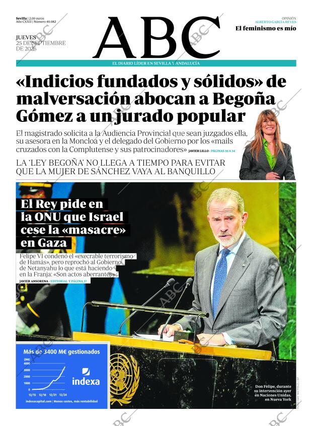 ABC SEVILLA 25-09-2025 página 1