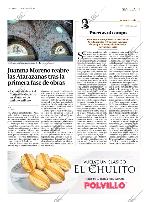 ABC SEVILLA 25-09-2025 página 15