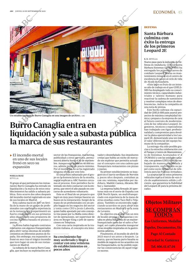 ABC SEVILLA 25-09-2025 página 45