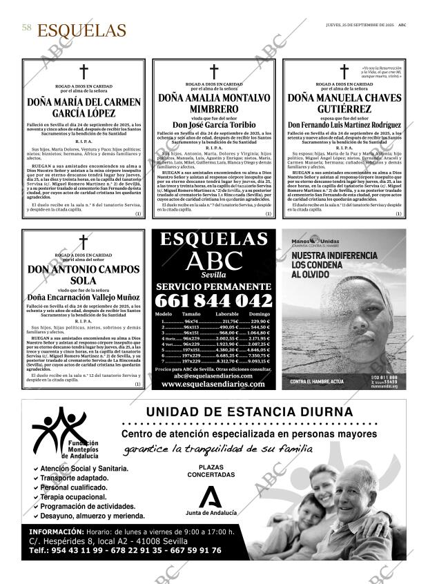 ABC SEVILLA 25-09-2025 página 58