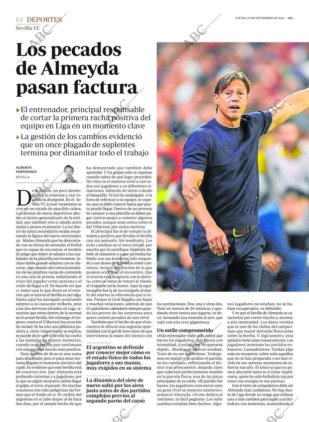 ABC SEVILLA 25-09-2025 página 64