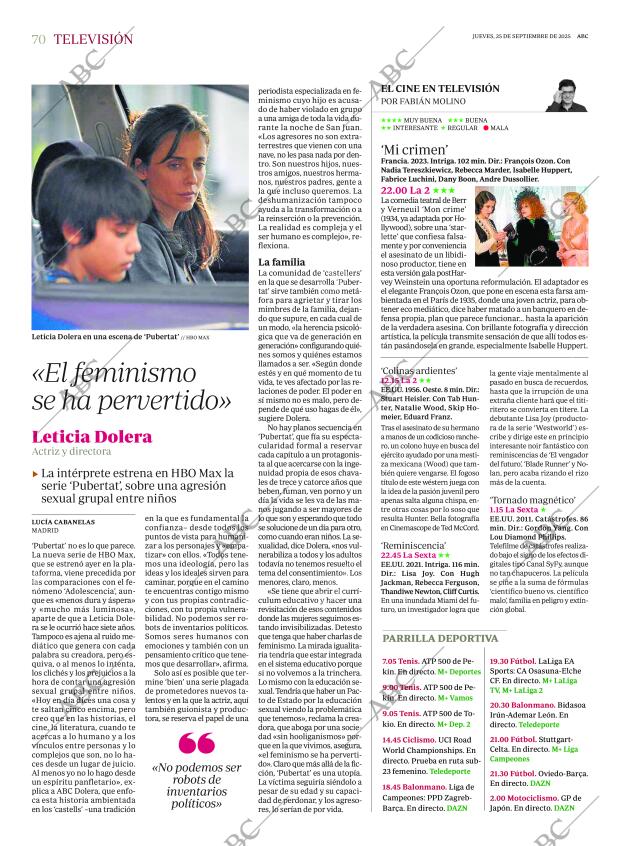 ABC SEVILLA 25-09-2025 página 70