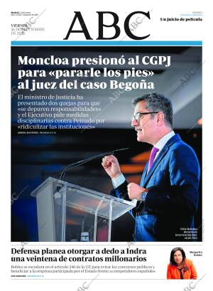 ABC MADRID 26-09-2025 página 1