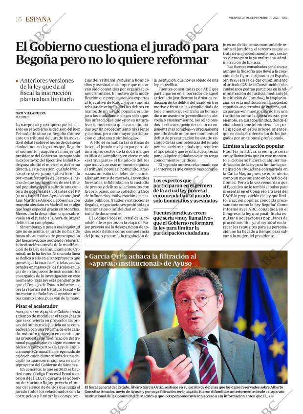 ABC MADRID 26-09-2025 página 16
