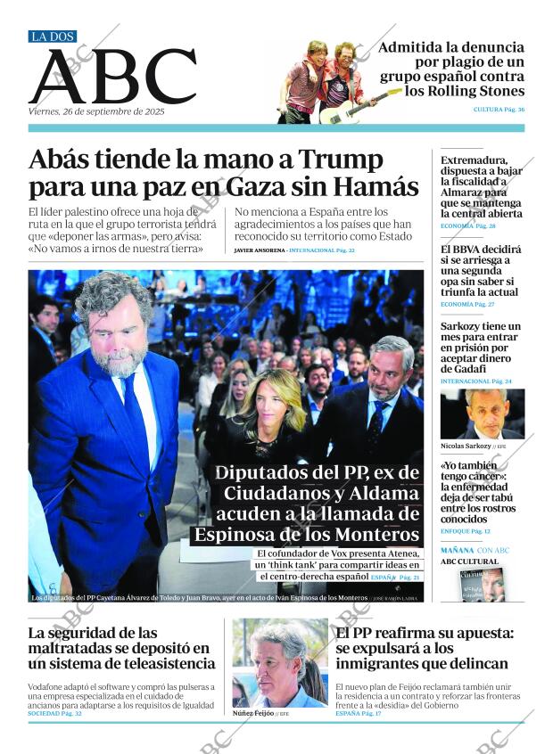 ABC MADRID 26-09-2025 página 2