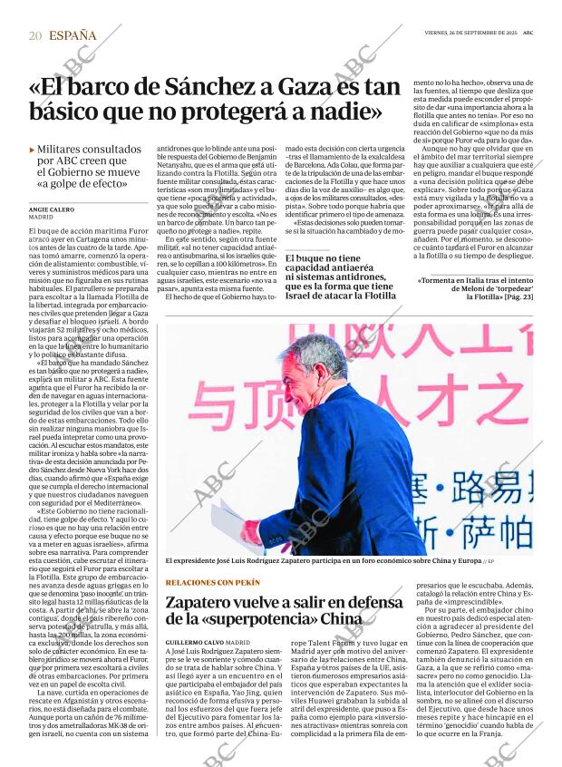 ABC MADRID 26-09-2025 página 20