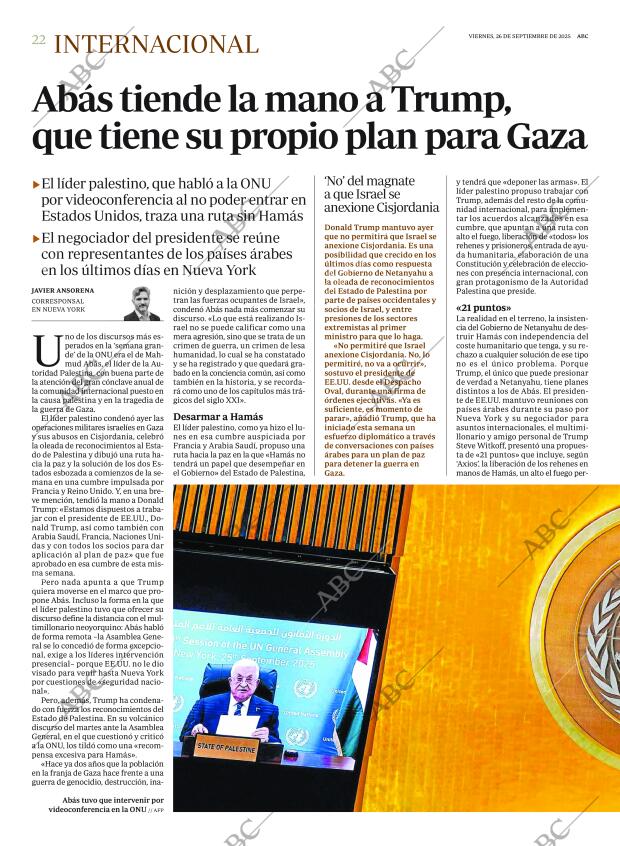 ABC MADRID 26-09-2025 página 22
