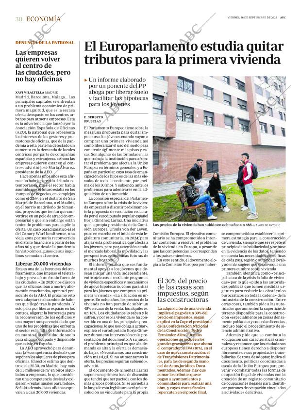 ABC MADRID 26-09-2025 página 30