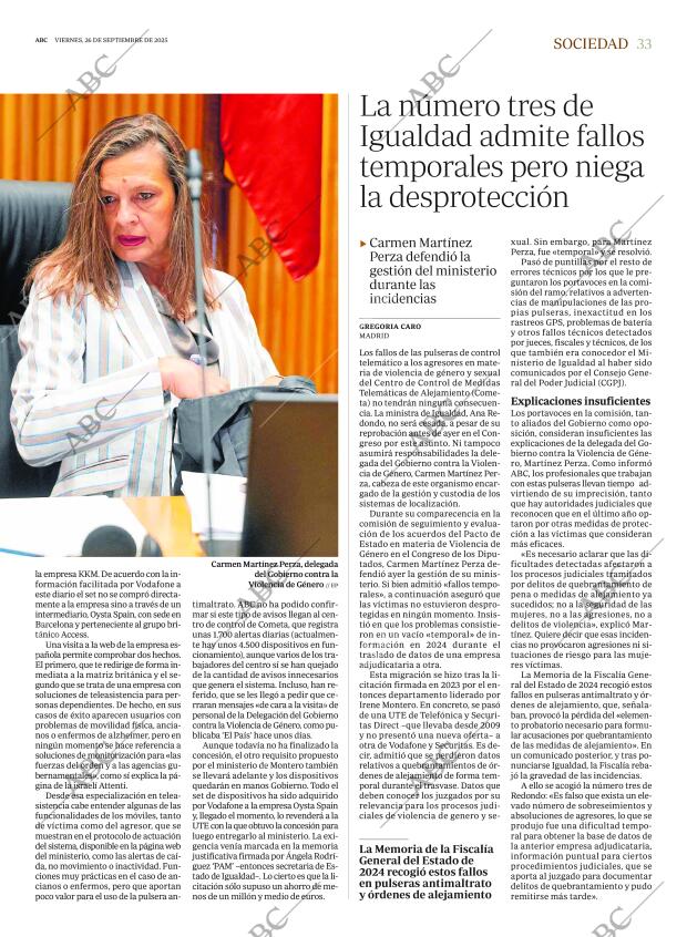 ABC MADRID 26-09-2025 página 33