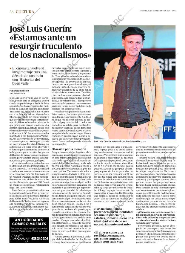 ABC MADRID 26-09-2025 página 38