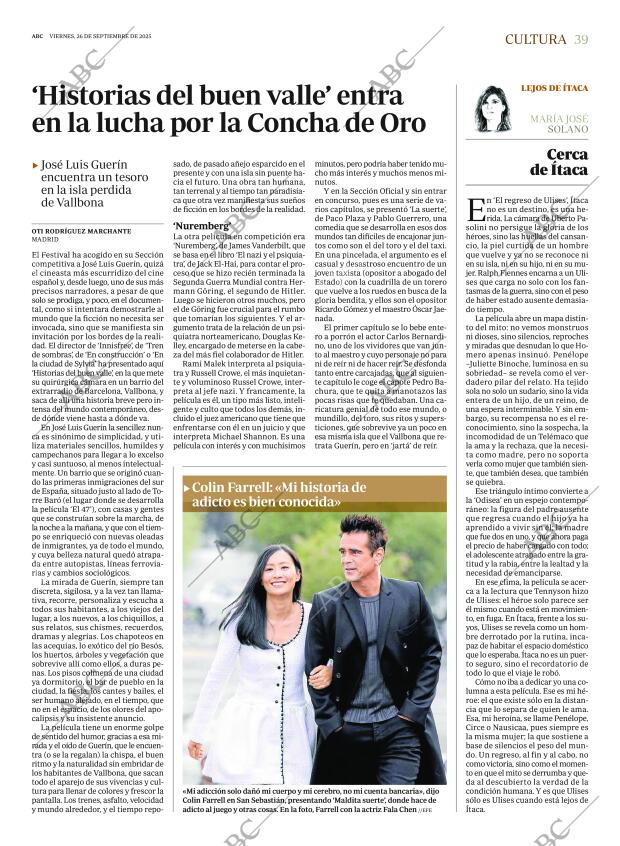 ABC MADRID 26-09-2025 página 39