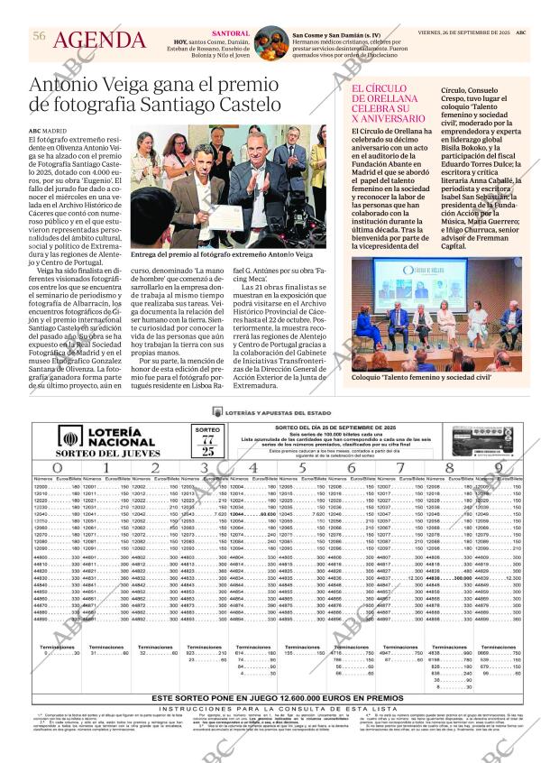 ABC MADRID 26-09-2025 página 56