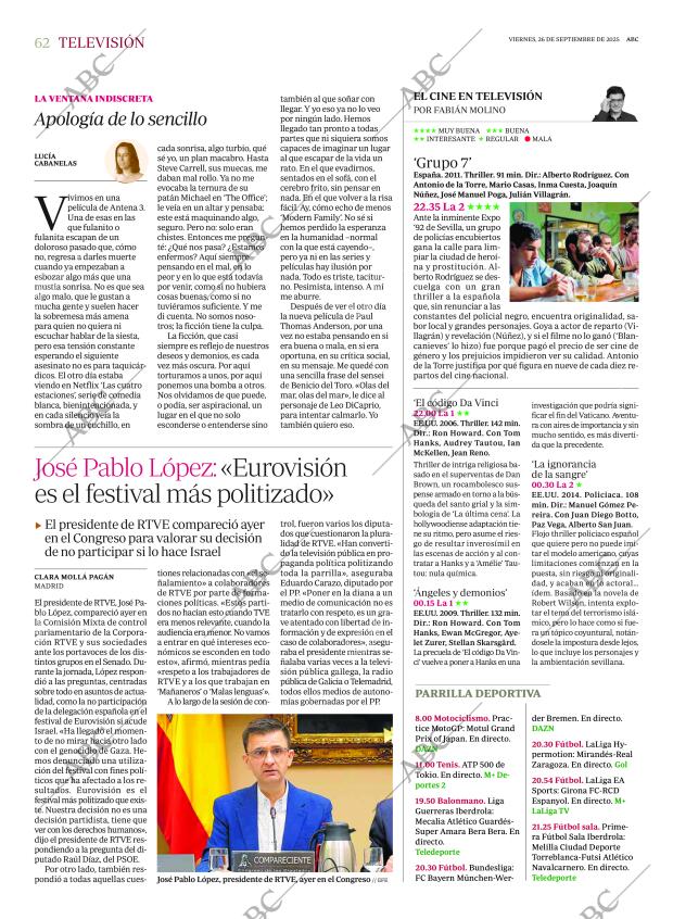 ABC MADRID 26-09-2025 página 62