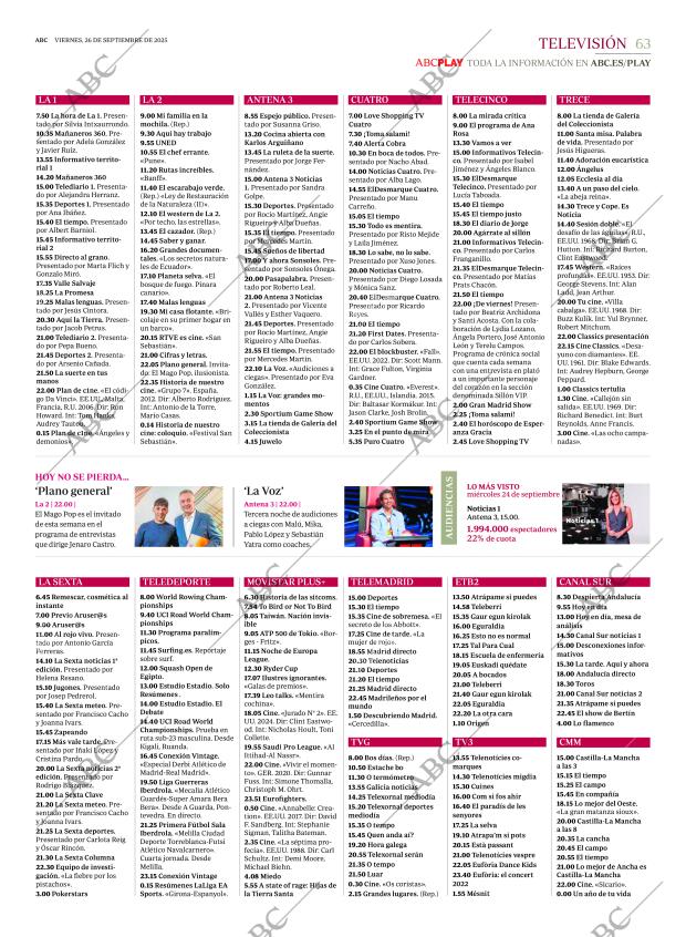 ABC MADRID 26-09-2025 página 63