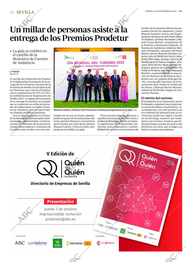 ABC SEVILLA 26-09-2025 página 20
