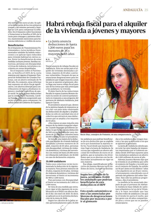 ABC SEVILLA 26-09-2025 página 25