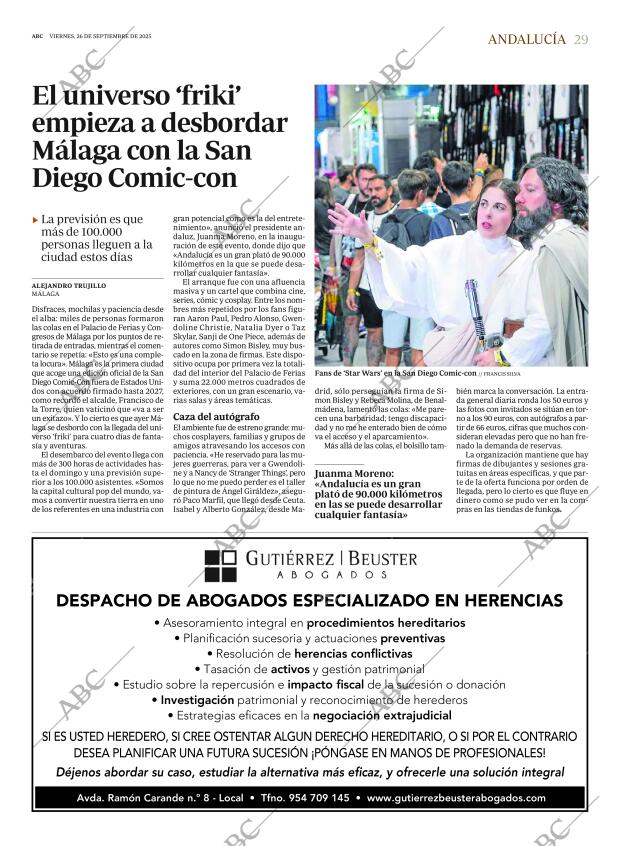 ABC SEVILLA 26-09-2025 página 29