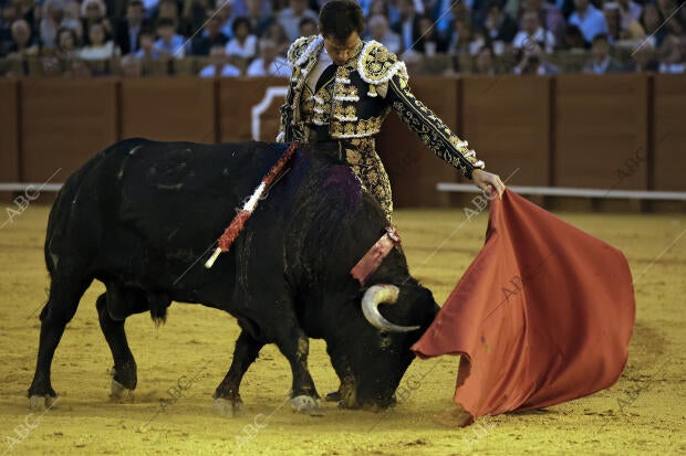 Corrida de toros celebrada en la Maestranza para los toreros Alejandro Talavante...